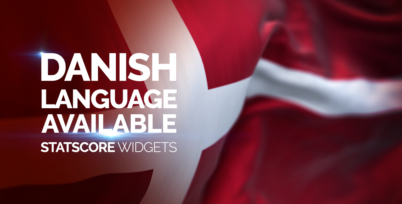 Danish language available in STATSCORE widtgets LivematchPro PrematchPro